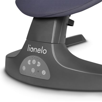 Lionelo - Babygynge med melodi RALF 4xAA Grey Concrete + fjernbetjening