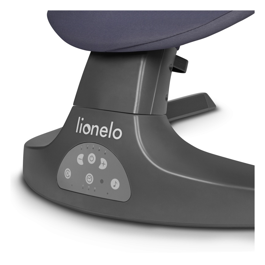 Lionelo - Babygynge med melodi RALF 4xAA Grey Concrete + fjernbetjening