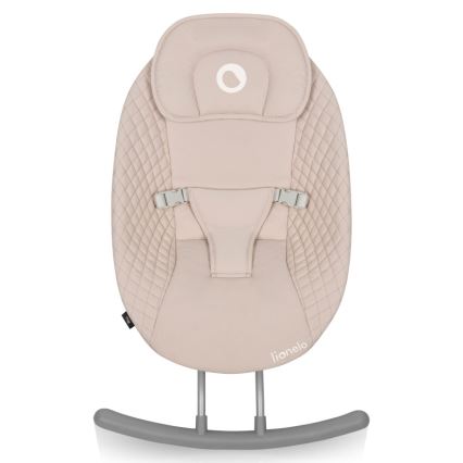 Lionelo - Babygynge med musik RIO 4xC Beige Latte + fjernbetjening