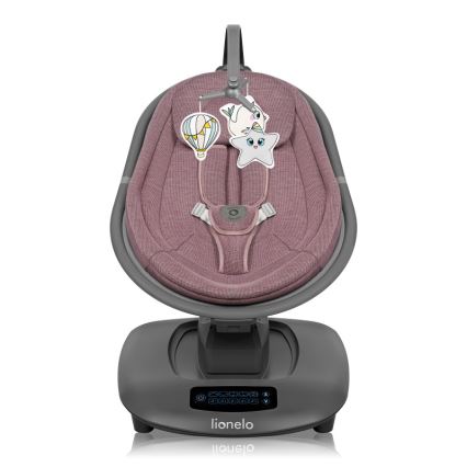 Lionelo - Babygyngestol med melodi BLOSSOM Pink Mauve + fjernbetjening