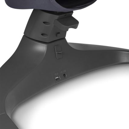 Lionelo - Babygyngestol med melodi RALF 4xAA Grå/Hvid + fjernbetjening