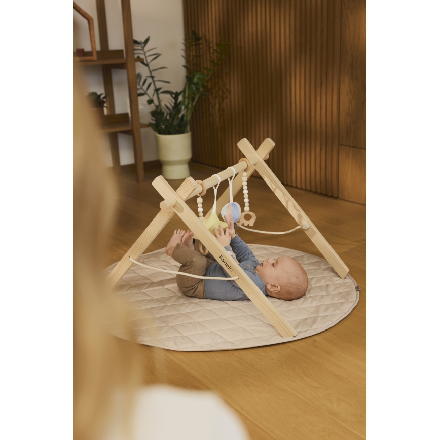 Lionelo - Babylegetæppe med aktivitetsbue i træ ANIS