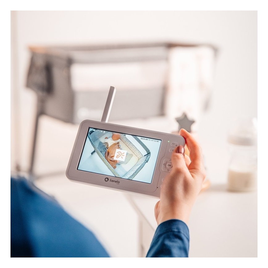 Lionelo - Babymonitor med skærm BABYLINE 6.2 5V 3600 mAh