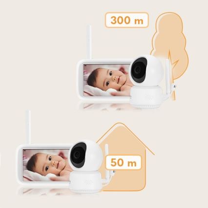 Lionelo - Babymonitor med skærm BABYLINE 9.1 5V 3600 mAh