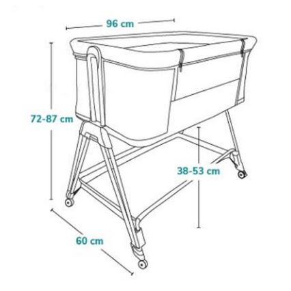 Lionelo - Babyseng 2-i-1 LUNA grå