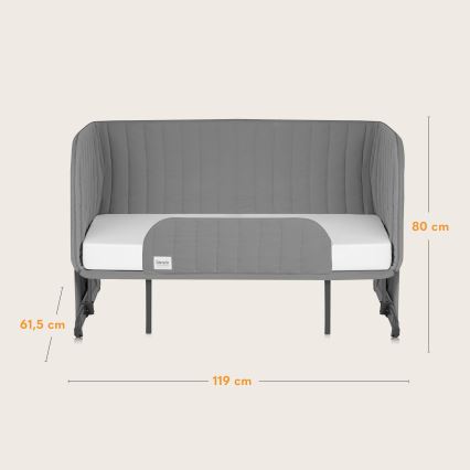 Lionelo - Babyseng 5-i-1 THOMI PLUS Grå Beton