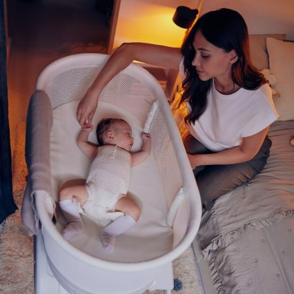Lionelo - Babyseng med vægt CORAL Hvid