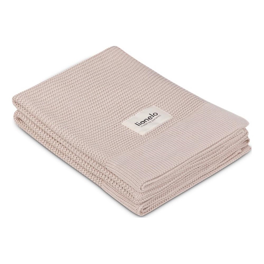 Lionelo - Babytæppe BAMBOO BLANKET 75x100 cm beige sand
