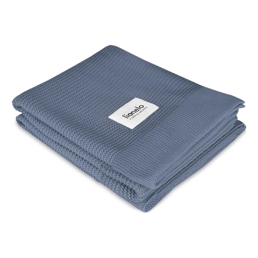 Lionelo - Bambus tæppe BAMBOO BLANKET 75x100 cm Blå