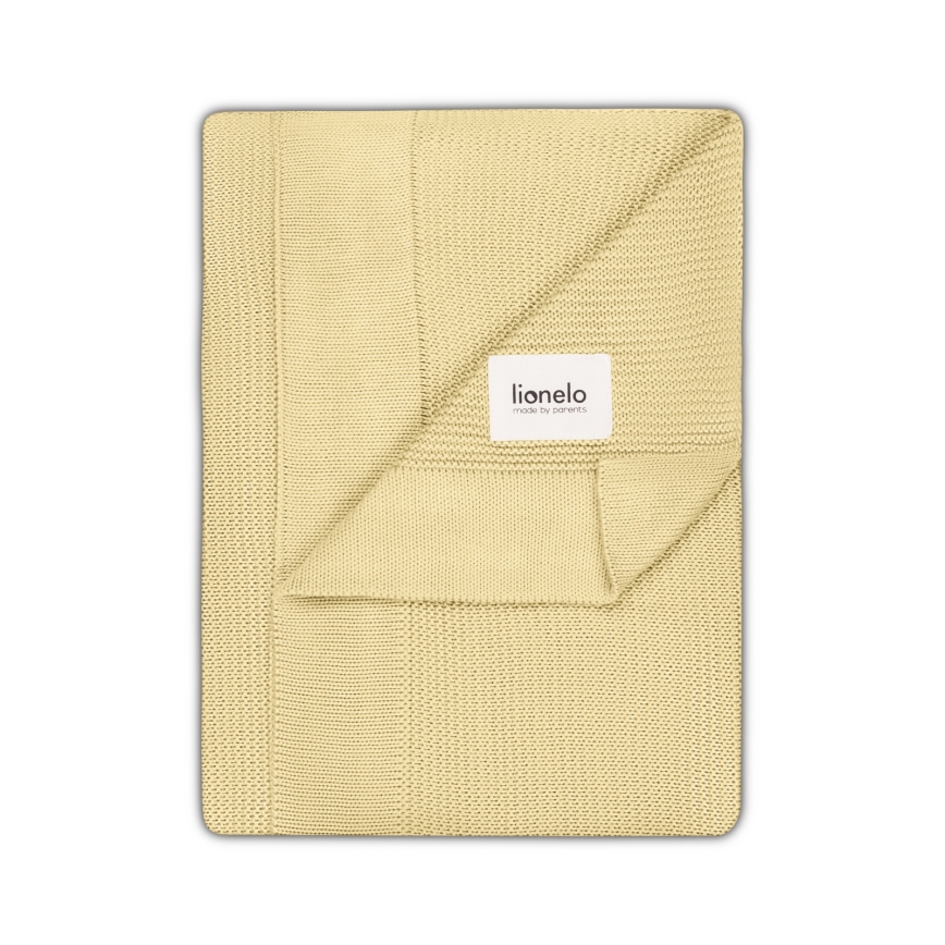 Lionelo - Bambus tæppe BAMBOO BLANKET 75x100 cm Gul citron