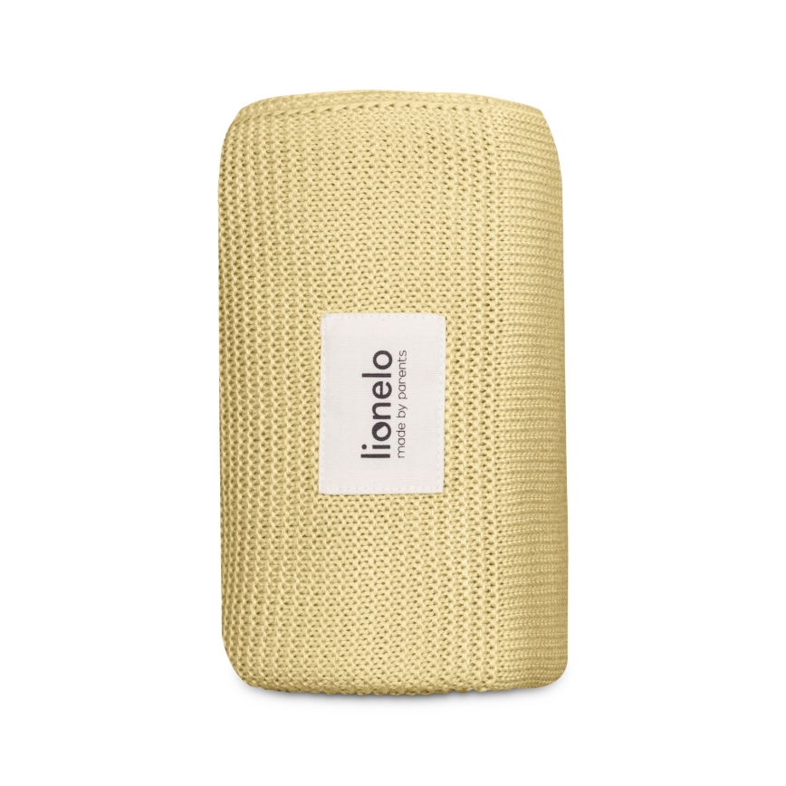Lionelo - Bambus tæppe BAMBOO BLANKET 75x100 cm Gul citron