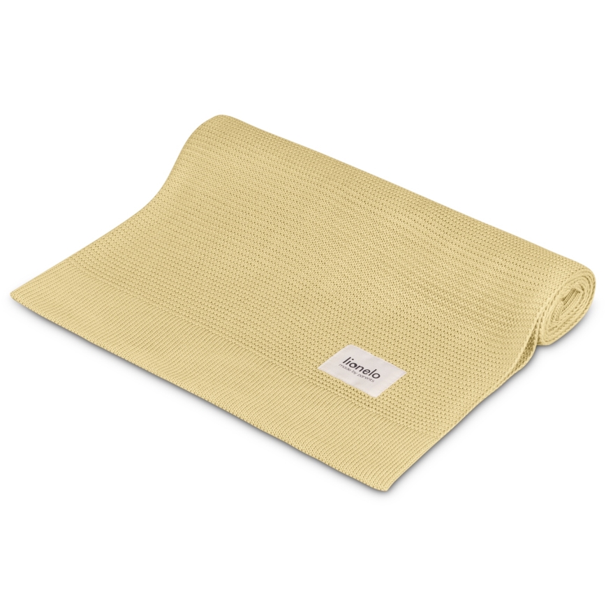 Lionelo - Bambus tæppe BAMBOO BLANKET 75x100 cm Gul citron