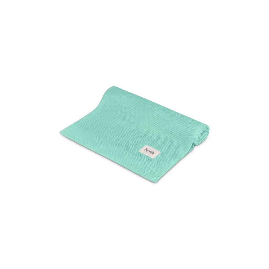 Lionelo - Bambusplade BAMBOO BLANKET 75x100 cm Grøn Mint