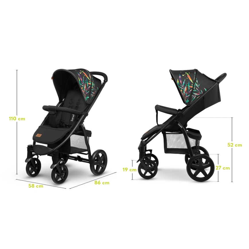 Lionelo - Barnevogn ANNET PLUS sort