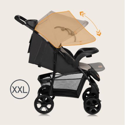 Lionelo - Barnevogn EMMA PLUS beige/sort