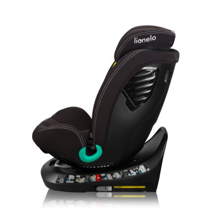 Lionelo - Drejbar autostol med base BASTIAAN ONE i-Size 40-150 cm Black Carbon
