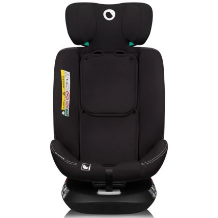 Lionelo - Drejbar autostol med base BASTIAAN ONE i-Size 40-150 cm Black Carbon