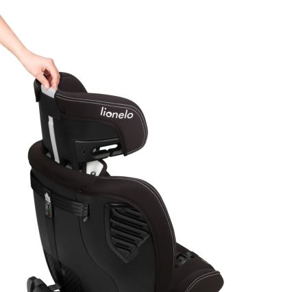 Lionelo - Drejbar autostol med base BASTIAAN ONE i-Size 40-150 cm Black Carbon