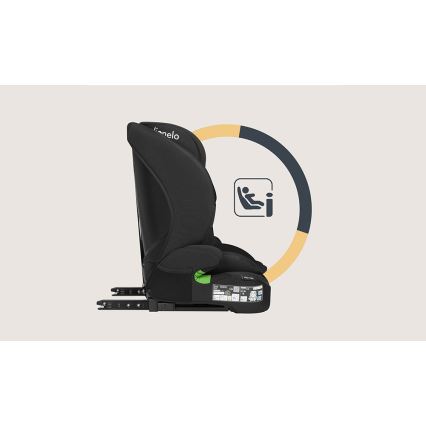 Lionelo - BILLY i-Size autostol 76-150 cm Sort Carbon
