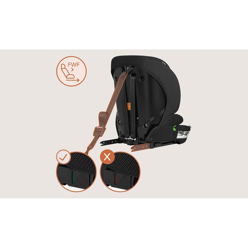Lionelo - BILLY i-Size autostol 76-150 cm Sort Carbon