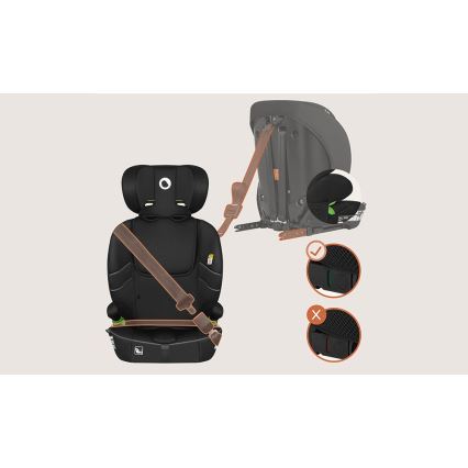 Lionelo - BILLY i-Size autostol 76-150 cm Sort Carbon