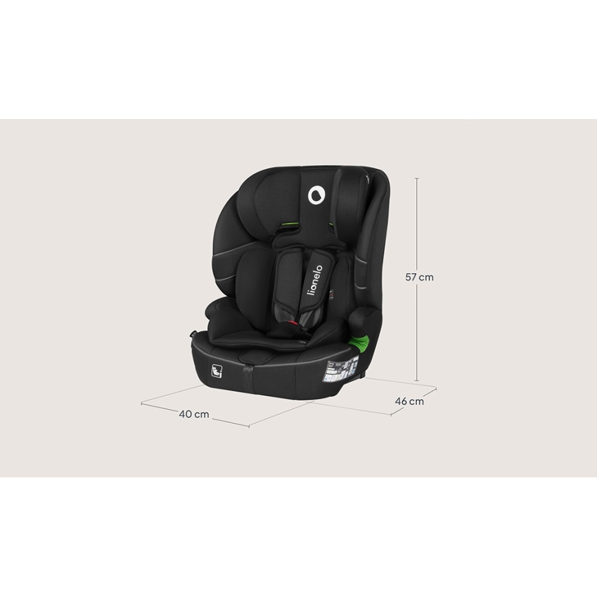 Lionelo - BILLY i-Size autostol 76-150 cm Sort Carbon