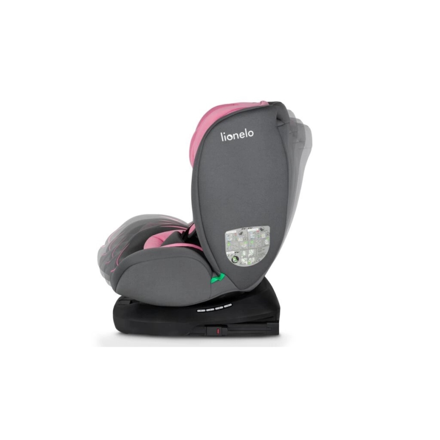 Lionelo - Bilstol BASTIAAN i-Size 40-150 cm grå/lyserød