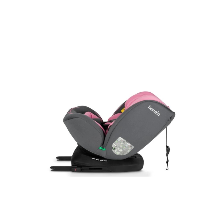 Lionelo - Bilstol BASTIAAN i-Size 40-150 cm grå/lyserød