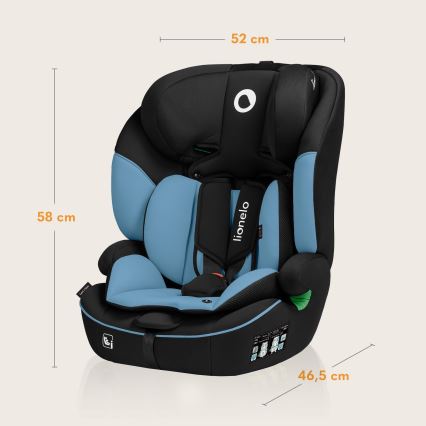 Lionelo - Bilstol LEVI i-Size 76-150 cm Blå Cobalt