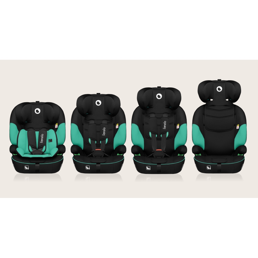Lionelo - Bilstol LEVI i-Size 76-150 cm Grøn Emerald