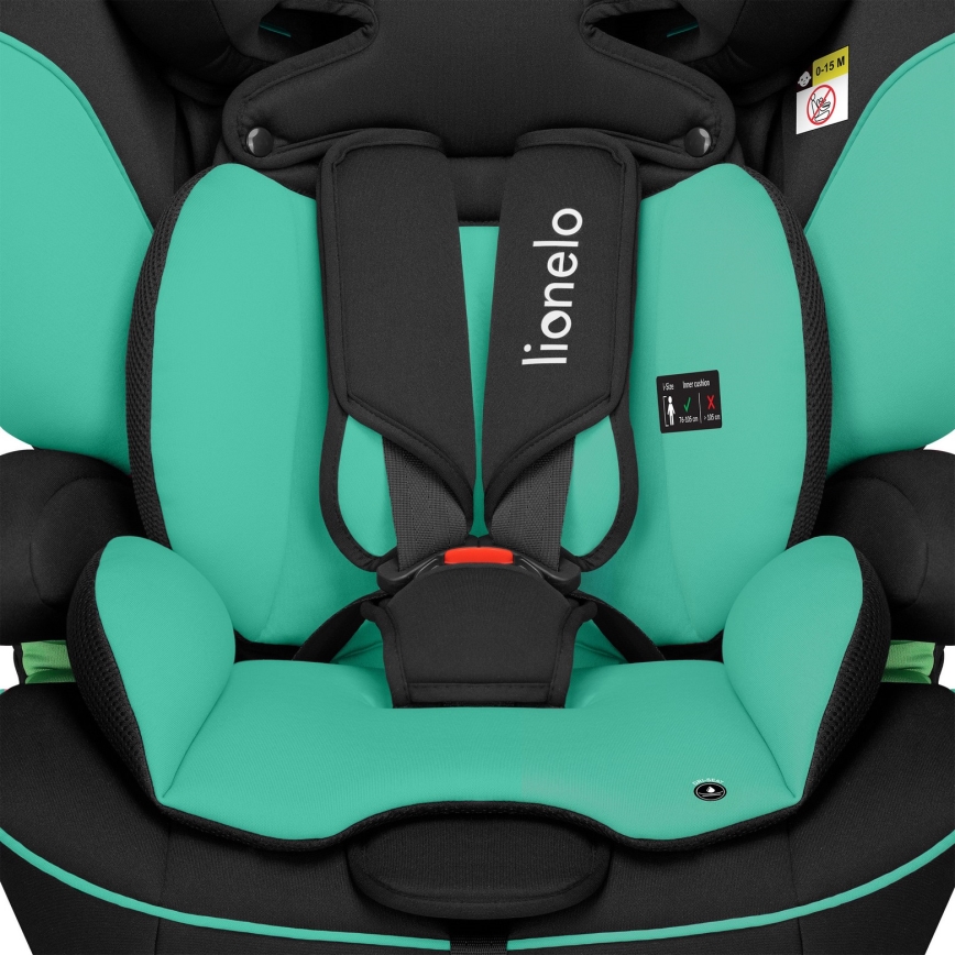 Lionelo - Bilstol LEVI i-Size 76-150 cm Grøn Emerald