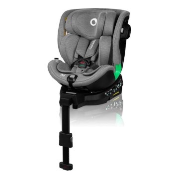 Lionelo - Bilstol med base, drejbar HARMONY i-Size 40-150 cm grå