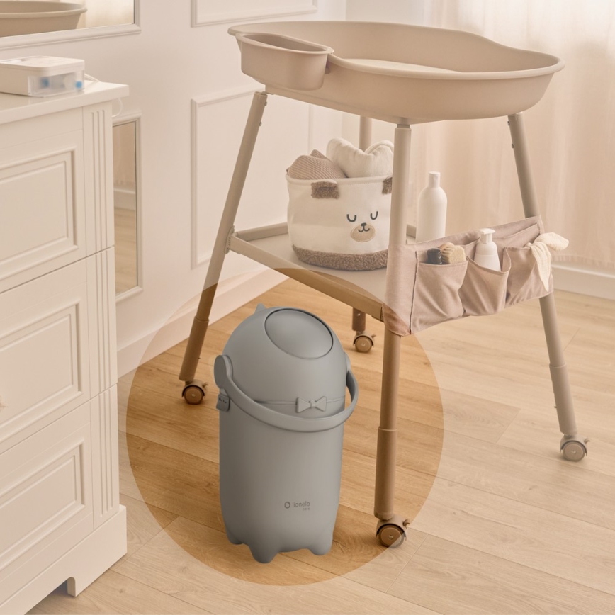 Lionelo - Blebøtte PUREBIN 10 l grå