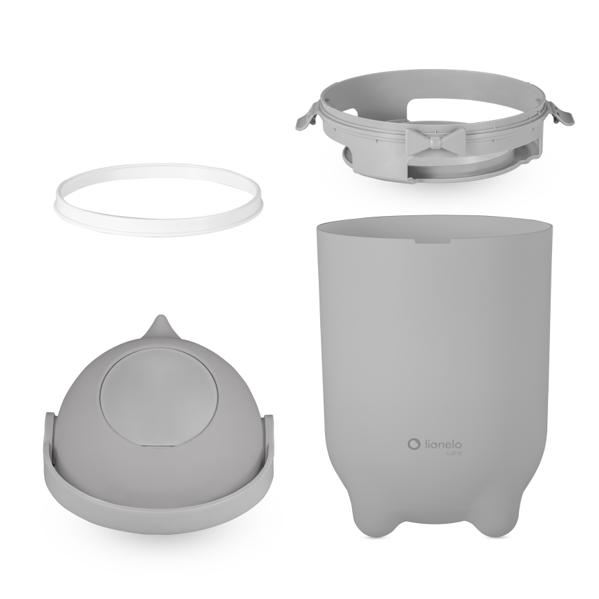 Lionelo - Blebøtte PUREBIN 10 l grå