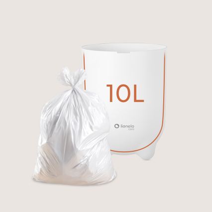 Lionelo - Blebøtte PUREBIN 10 l Hvid