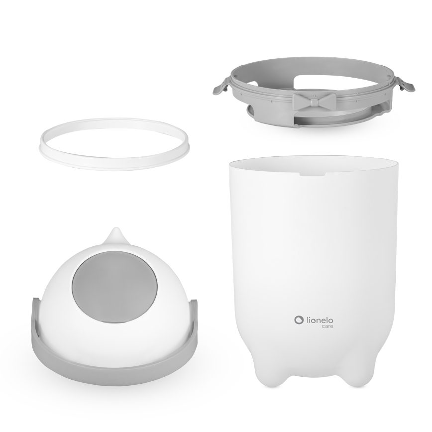 Lionelo - Blebøtte PUREBIN 10 l Hvid