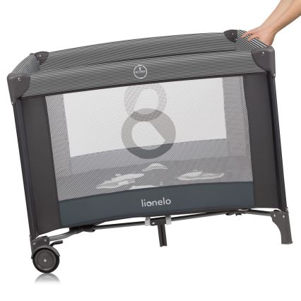 Lionelo - Bonnie Leges seng Grey Scandi