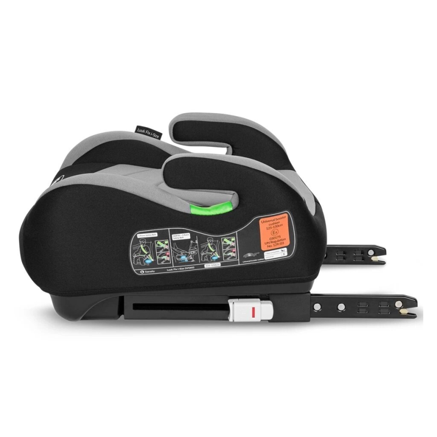 Lionelo - Booster-sæde LUUK FIX i-Size 125-150 cm sort/grå