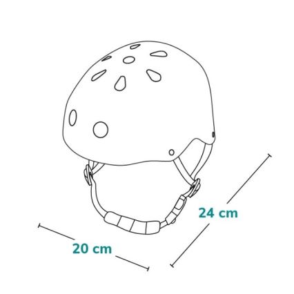 Lionelo - Børnehjelm HELMET Hvid