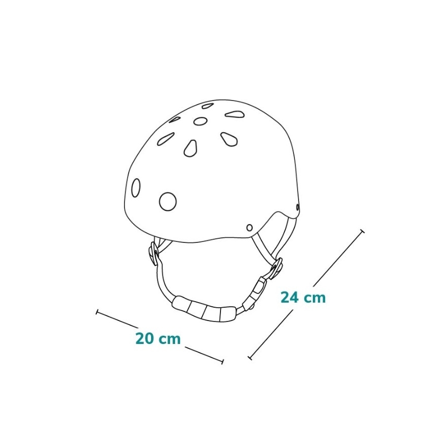 Lionelo - Børnehjelm HELMET Hvid