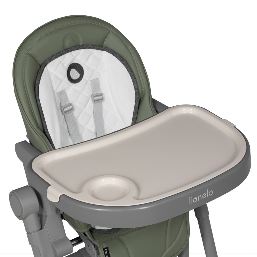 Lionelo - Børnehøjstol 2-i-1 CORA PLUS Green Olive