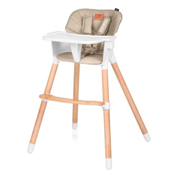 Lionelo - Børnehøjstol 2i1 KOEN Beige Sand