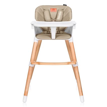 Lionelo - Børnehøjstol 2i1 KOEN Beige Sand