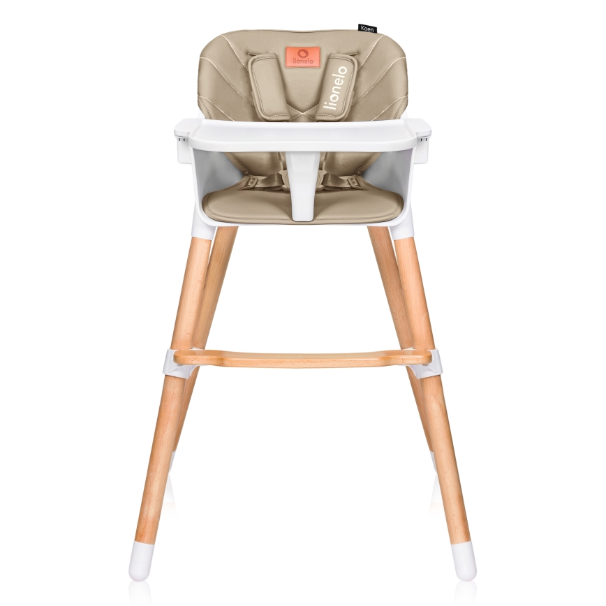 Lionelo - Børnehøjstol 2i1 KOEN Beige Sand