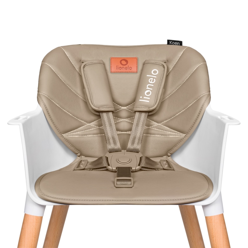 Lionelo - Børnehøjstol 2i1 KOEN Beige Sand