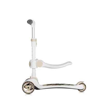 Lionelo - Børneløbehjul 2-i-1 FRANKY hvid/beige