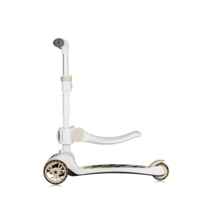 Lionelo - Børneløbehjul 2-i-1 FRANKY hvid/beige