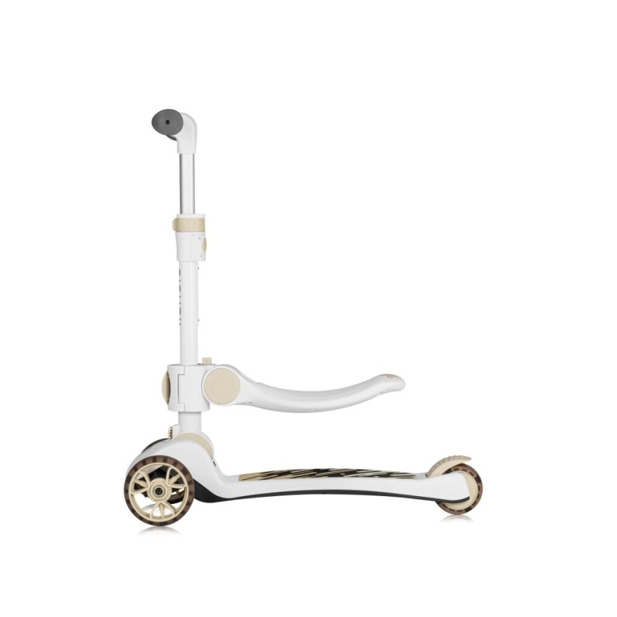 Lionelo - Børneløbehjul 2-i-1 FRANKY hvid/beige