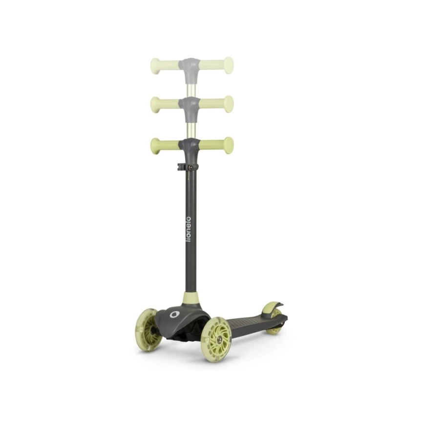Lionelo - Børneløbehjul JESSY 3xAA grå/grøn
