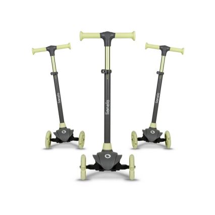 Lionelo - Børneløbehjul JESSY 3xAA grå/grøn